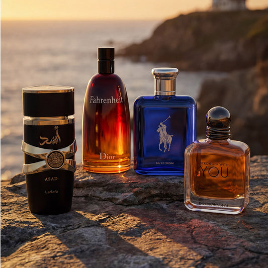 Asad, Fahrenheit, Polo Blue, Stronger With You TTK